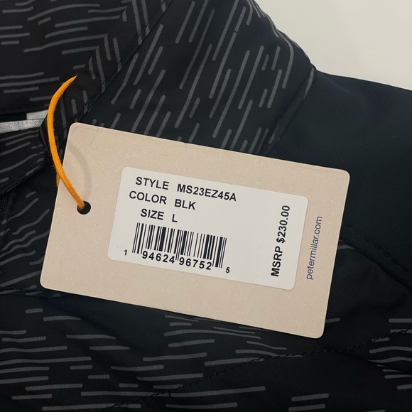 NWT PETER MILLAR Merge Elite Hybrid Jacket Black. 2023 Model $230 Size XL - Picture 15 of 16